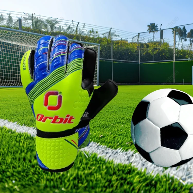 GUANTES PARA ARQUERO FÚTBOL DEFENDER ORBIT JUNIOR - Imagen 4