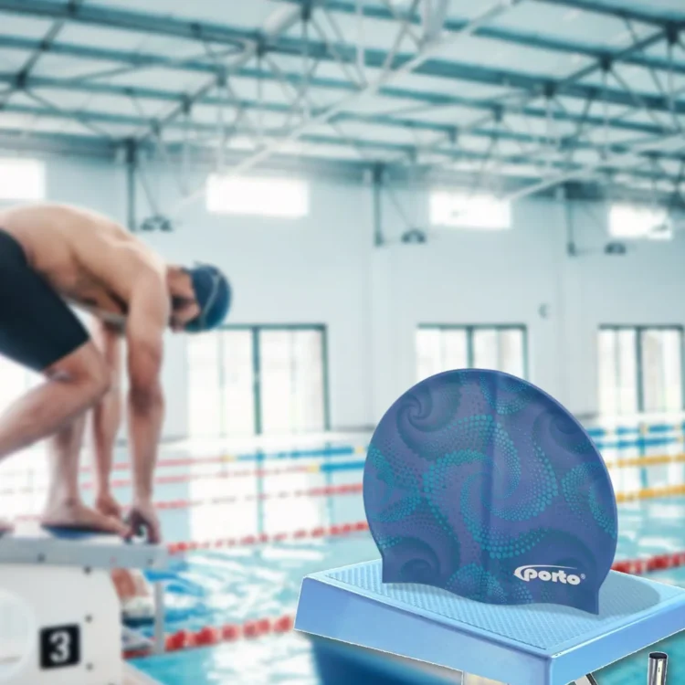 GORRO PARA NATACIÓN DISEÑO ESPIRAL ESTÁNDAR PORTO - Imagen 6