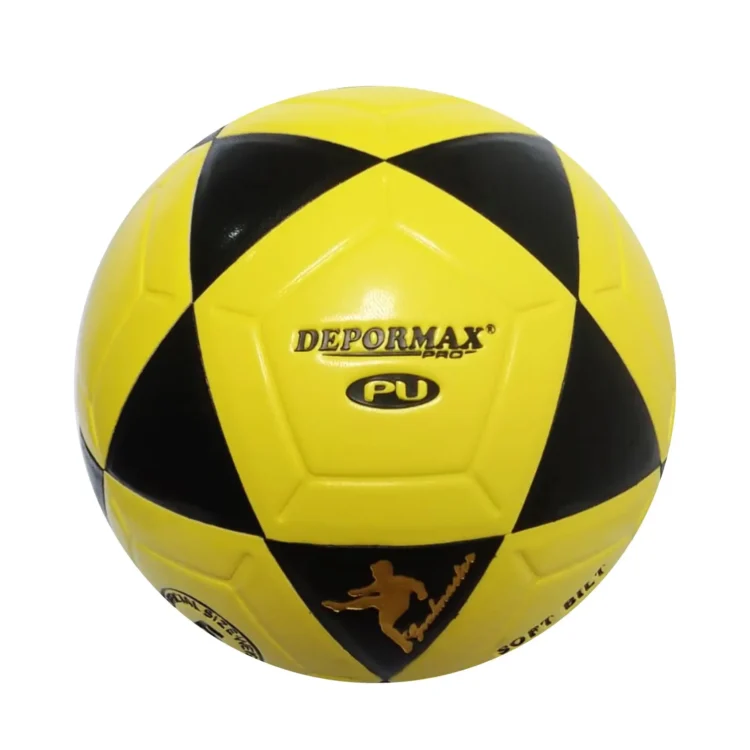 PELOTA PARA FÚTBOL TALLA #5 CUERO PU VULCANIZADO DEPORMAX - Imagen 3