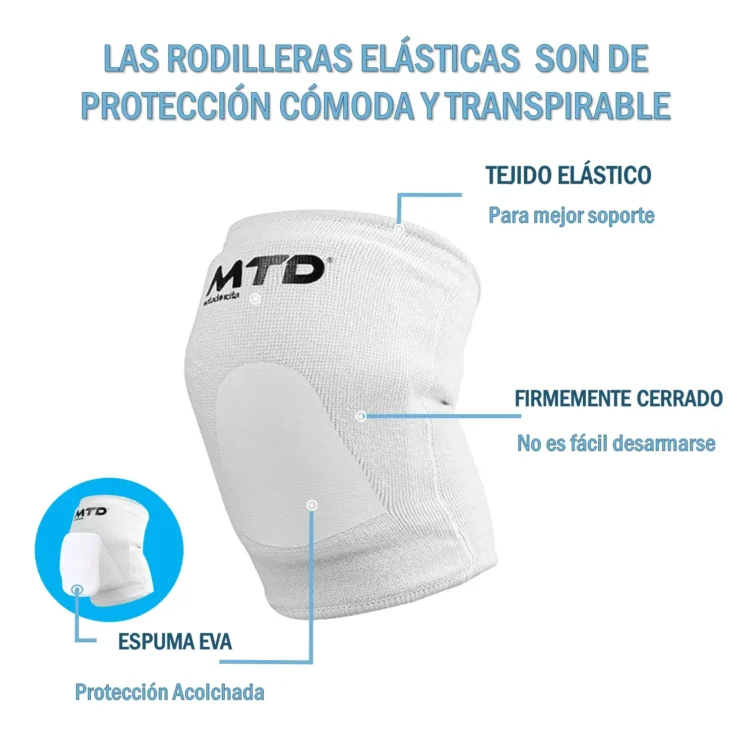 RODILLERAS CORTAS PARA VÓLEY PROTECCIÓN CON EVA MTD ADULTO - Imagen 5