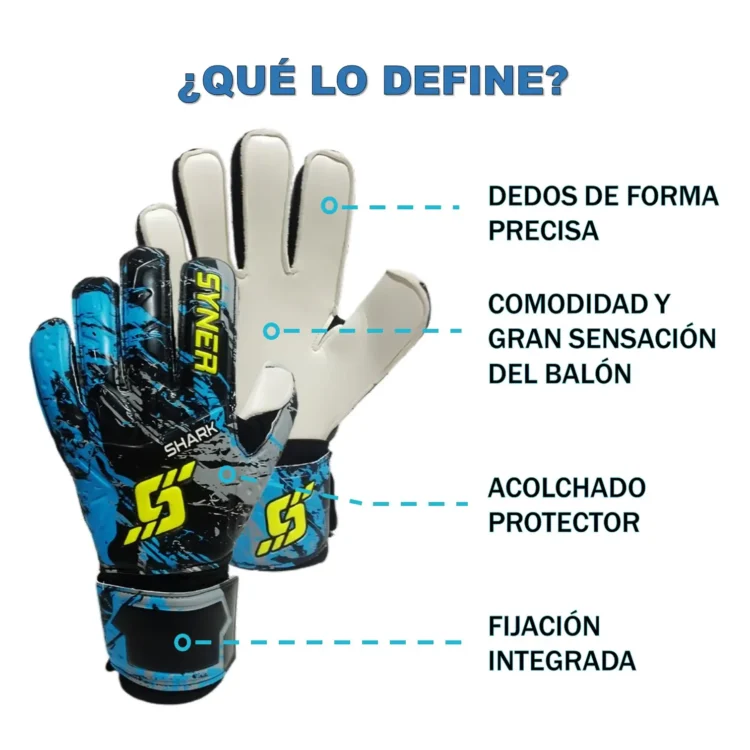 GUANTES PARA ARQUERO DE FÚTBOL SHARK SYNER - Imagen 3