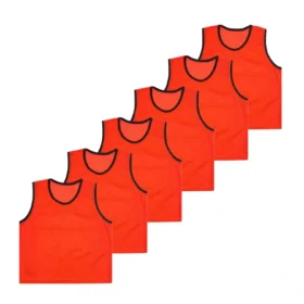 CHALECOS DEPORTIVOS MANGA CERO - PACK DE 6 UNIDADES