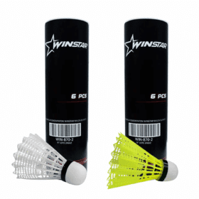 PLUMILLAS PARA BÁDMINTON NYLON WINSTAR – 6PCS