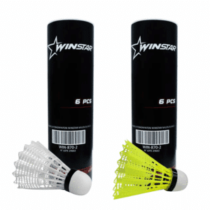 PLUMILLAS PARA BÁDMINTON NYLON WINSTAR – 6PCS