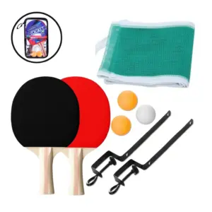 KIT PARA PING PONG SET ESTUCHE MÁS FRASCO DE 60 PELOTAS - Imagen 4