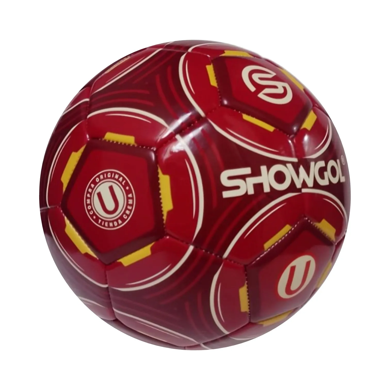 PELOTA PARA FÚTBOL TALLA #5 CUERO PVC FOAM UNIVERSITARIO SHOWGOL - Imagen 4