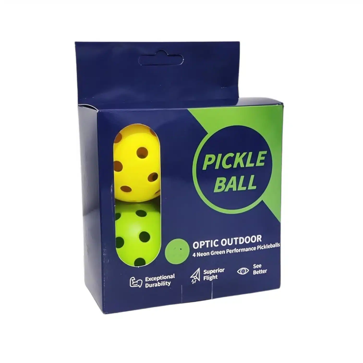 PELOTAS DE PICKLEBALL X 4 UNIDADES BÁSICO EN CAJA