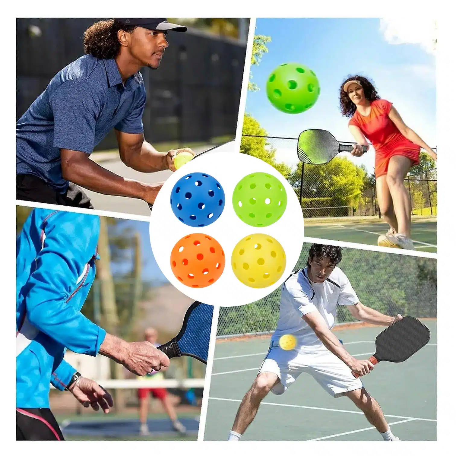 PELOTAS DE PICKLEBALL X 4 UNIDADES BÁSICO EN CAJA - Imagen 3