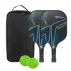 SET DE RAQUETAS PICKLEBALL PADDLE PROFESIONAL FIBRA DE VIDRIO PRO 350 TORNEO