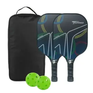 SET DE RAQUETAS PICKLEBALL PADDLE PROFESIONAL FIBRA DE VIDRIO PRO 350 TORNEO