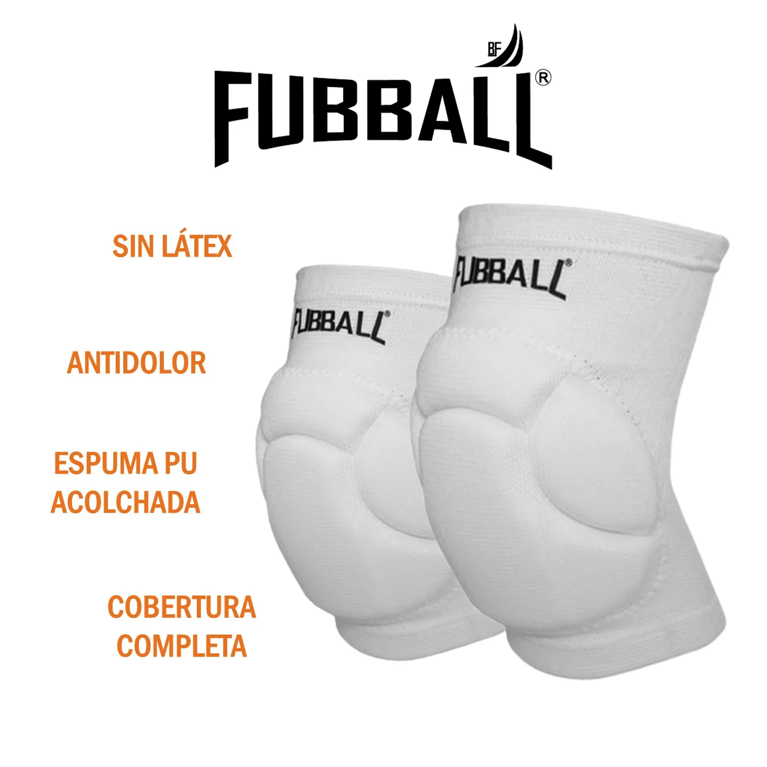 RODILLERAS PARA VÓLEY PRO EVA PREMIUM COBERTURA COMPLETA REFORZADA FUBBALL - Imagen 4