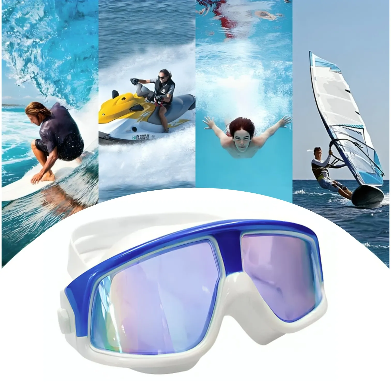 LENTES PARA NATACIÓN CROSSWAY PORTO ADULTO – NADAR EN AGUAS ABIERTAS - Imagen 3