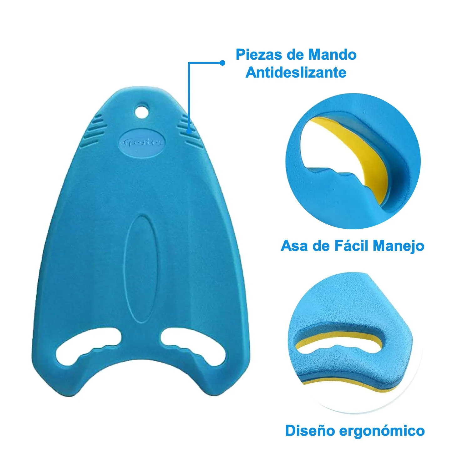 TABLA PARA NATACIÓN CON AGARRE ERGONÓMICO PORTO - Imagen 3