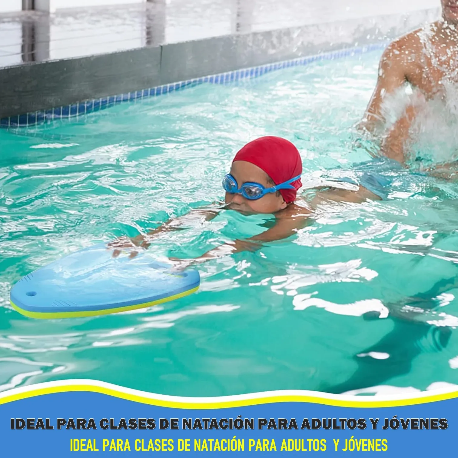 TABLA PARA NATACIÓN CON AGARRE ERGONÓMICO PORTO - Imagen 7
