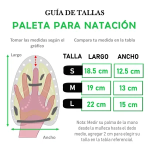PALETAS PARA NATACIÓN BUCEO ENTRENAMIENTO AJUSTABLE - Imagen 6