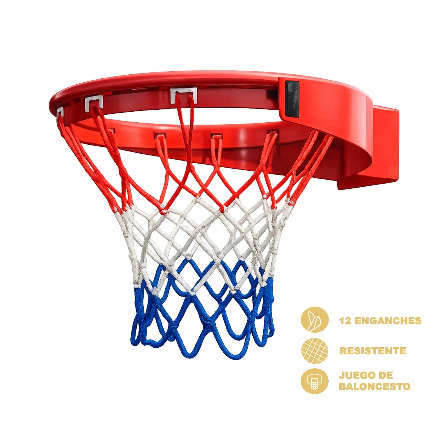 ARO DE BÁSQUET PROFESIONAL ACERO SÓLIDO MEDIDA OFICIAL