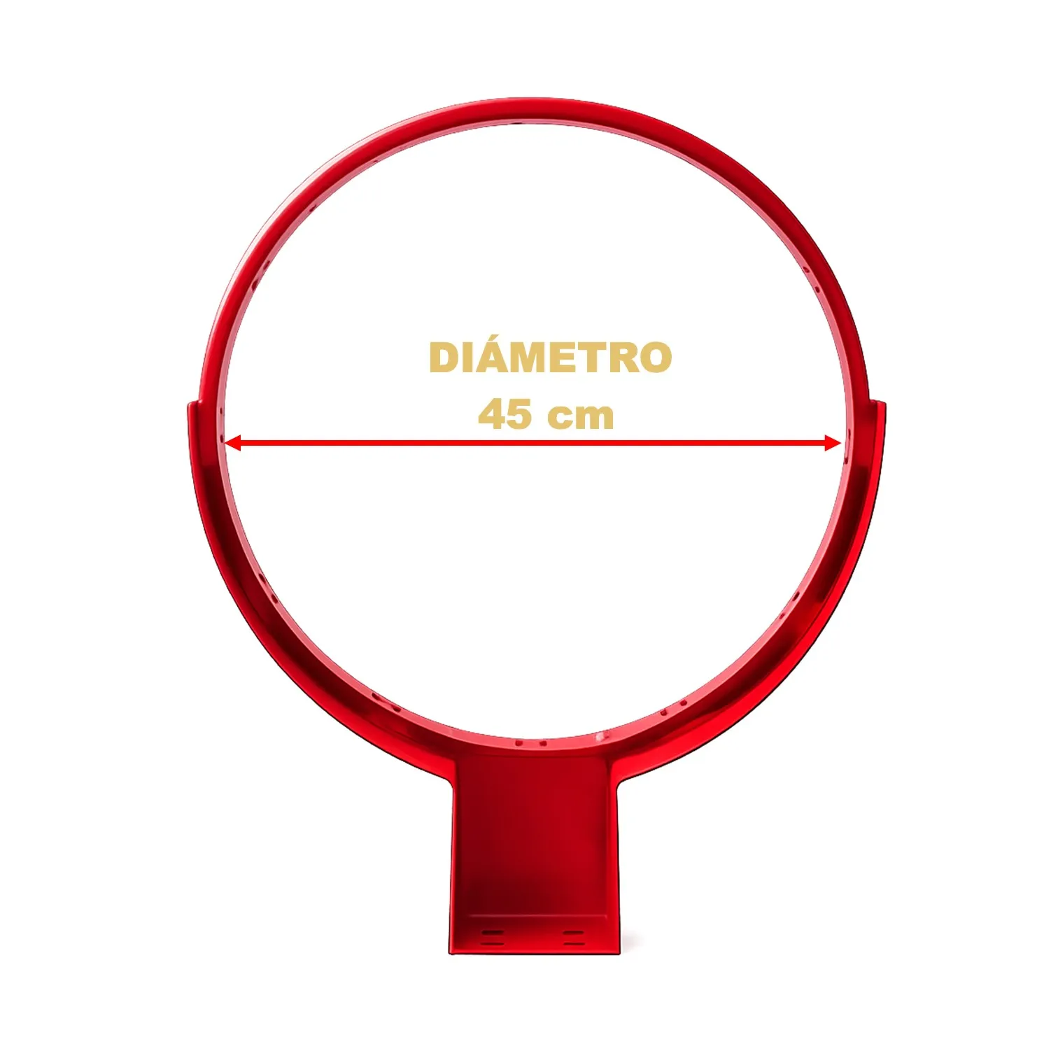 ARO DE BÁSQUET PROFESIONAL ACERO SÓLIDO MEDIDA OFICIAL - Imagen 4