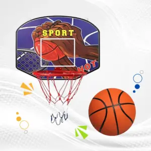 PACK PARA BÁSQUET TABLERO PARA MÁS ARO Y PELOTA OFICIAL TALLA #7 - RECREATIVO