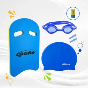 KIT PARA NATACIÓN ENTRENAMIENTO TABLA - GORRO - LENTES