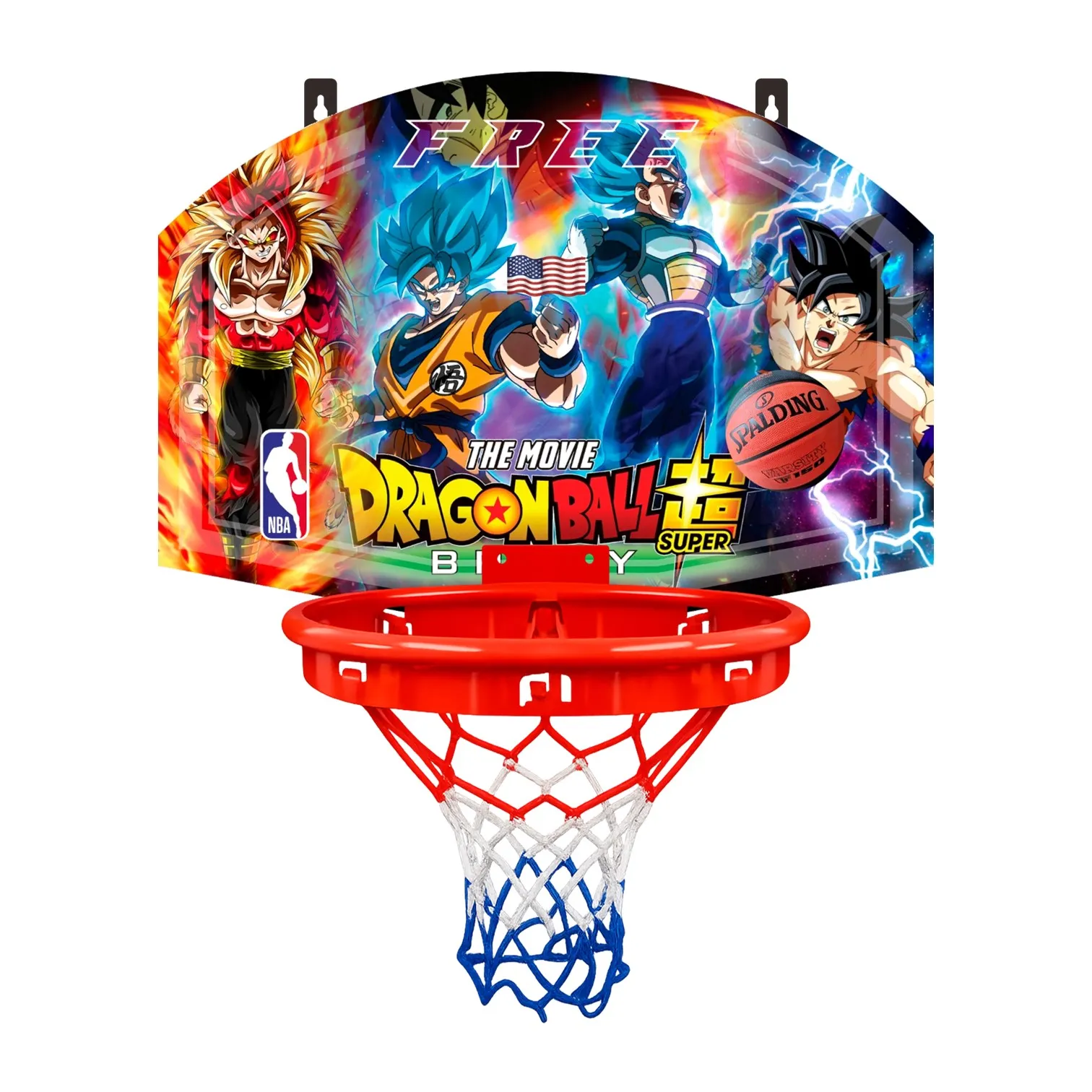 TABLERO DE BÁSQUET PARA PARED MÁS ARO Y RED - RECREATIVO