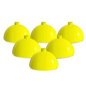 PACK DE 6 BASE SOPORTE DE PVC PARA VARILLA ENTRENAMIENTO DEPORTIVO AL AIRE LIBRE