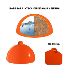 Alternative view of BASE SOPORTE DE PVC PARA VARILLA ENTRENAMIENTO DEPORTIVO AL AIRE LIBRE