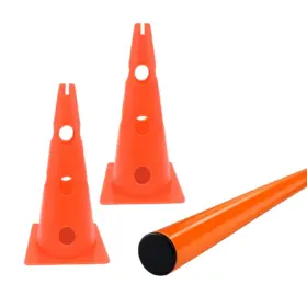 Alternative view of SET DE 12 CONOS DEPORTIVO DE 35CM + 6 VARILLAS