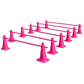 SET DE 12 CONOS DEPORTIVO DE 35CM + 6 VARILLAS