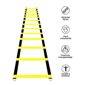 Alternative view of ESCALERA DE 12 PASOS PARA AGILIDAD Y COORDINACIÓN CON BOLSA DE ALMACENAMIENTO