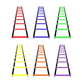ESCALERA DE 10 PASOS PARA AGILIDAD Y COORDINACIÓN CON BOLSA DE ALMACENAMIENTO