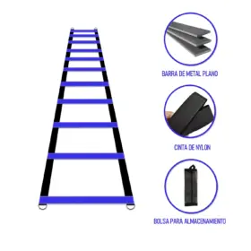Alternative view of ESCALERA DE 10 PASOS PARA AGILIDAD Y COORDINACIÓN CON BOLSA DE ALMACENAMIENTO