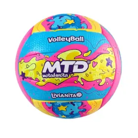 PELOTA PARA VÓLEY #5 GOMA FOAM EXTRA SUAVE LIVIANITA MTD - Celeste