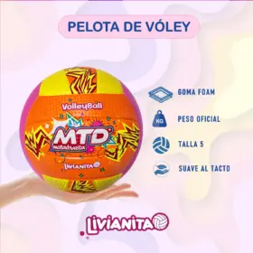 Alternative view of PELOTA PARA VÓLEY #5 GOMA FOAM EXTRA SUAVE LIVIANITA MTD
