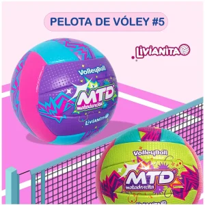 PELOTA PARA VÓLEY #5 GOMA FOAM DISEÑO ELÉCTRICO MTD - Imagen 4