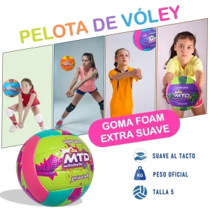 PELOTA PARA VÓLEY #5 GOMA FOAM DISEÑO ELÉCTRICO MTD - Imagen 3