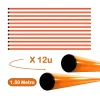 PACK DE 12 UNIDADES VARILLA DE PVC PARA ENTRENAMIENTO DE 1.50 METRO