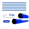 PACK DE 6 UNIDADES VARILLA DE PVC PARA ENTRENAMIENTO DE 1 METRO