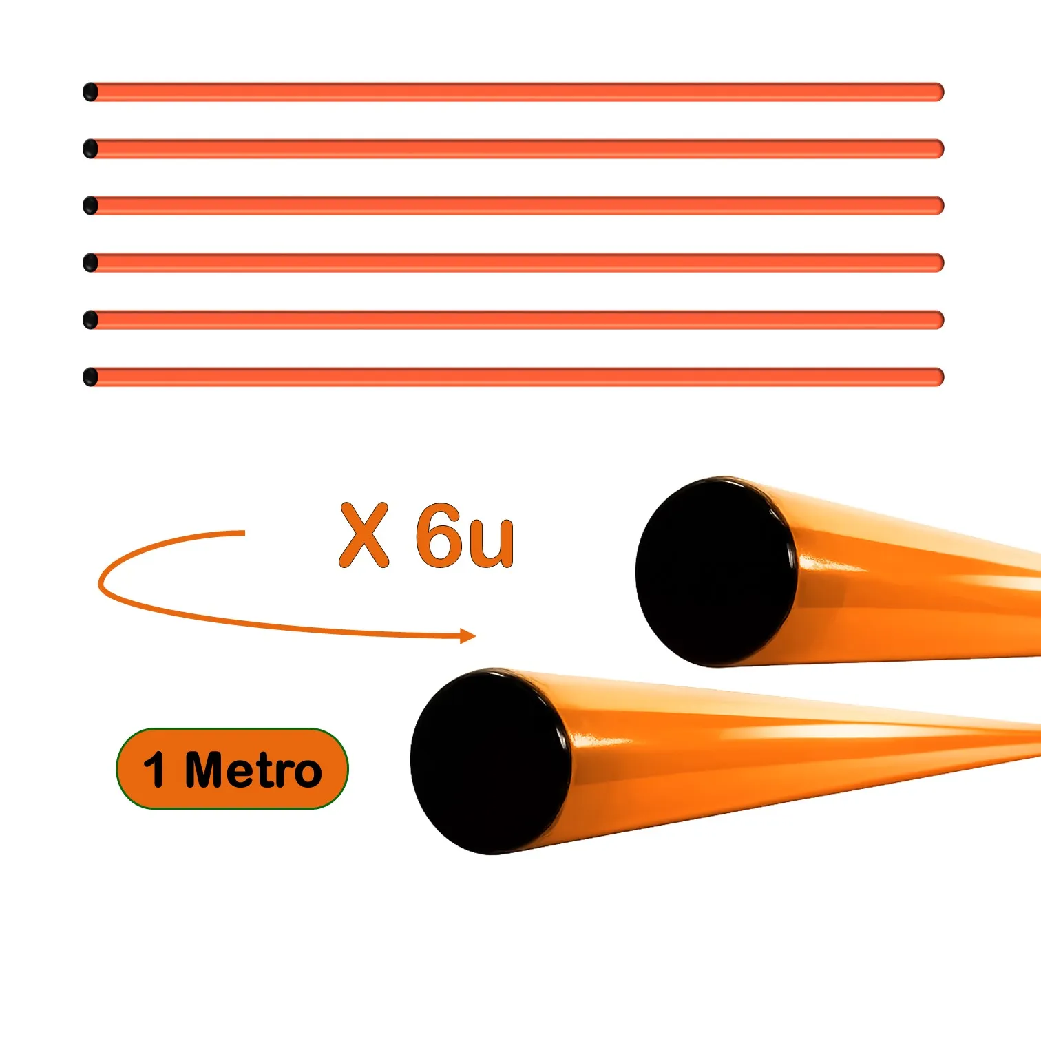 PACK DE 6 UNIDADES VARILLA DE PVC PARA ENTRENAMIENTO DE 1.50 METRO - Imagen 10