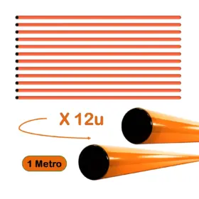 PACK DE 12 UNIDADES VARILLA DE PVC PARA ENTRENAMIENTO DE 1 METRO