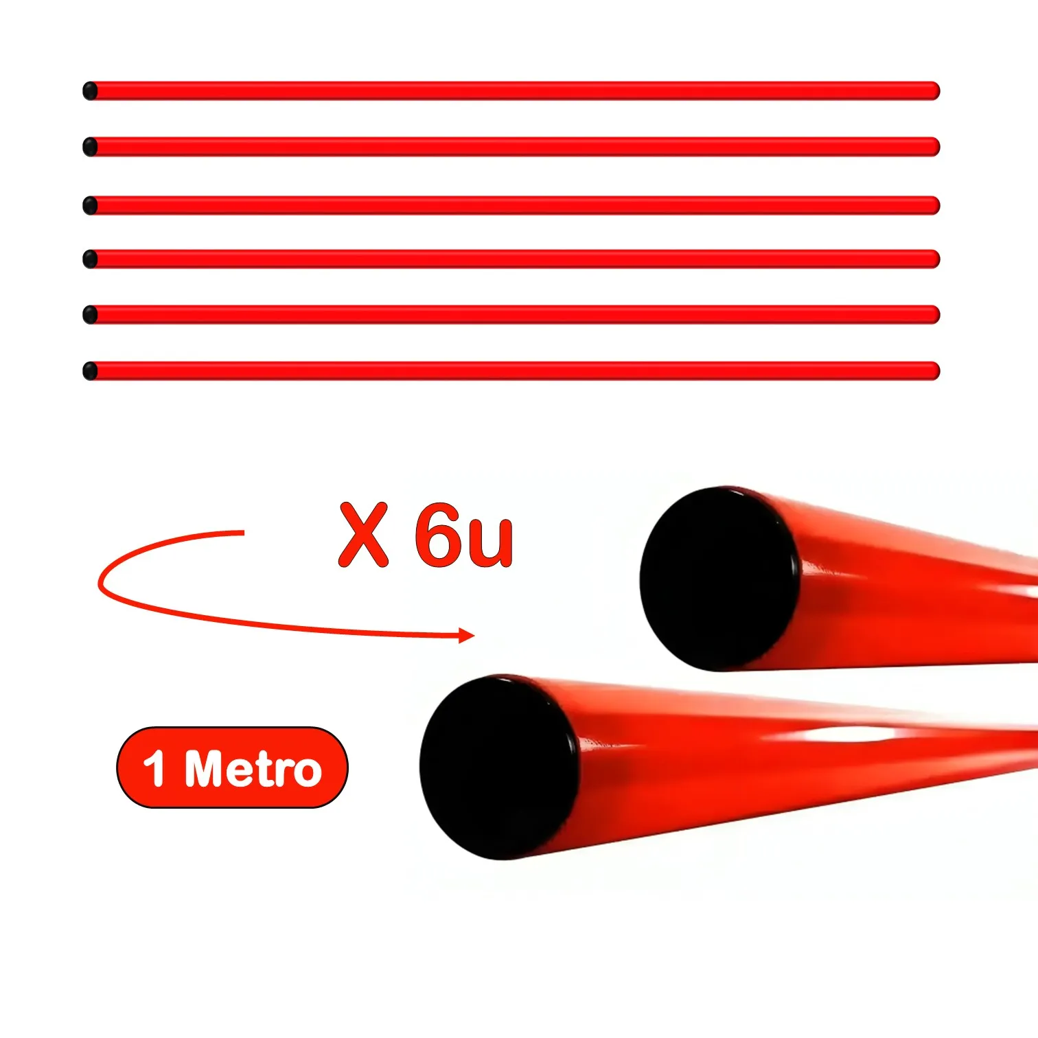 PACK DE 6 UNIDADES VARILLA DE PVC PARA ENTRENAMIENTO DE 1.50 METRO - Imagen 13
