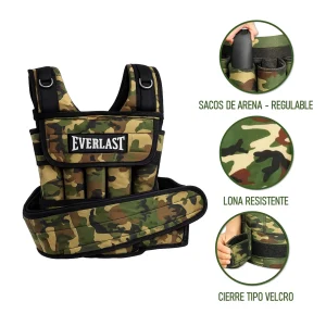 CHALECO LASTRE CON PESO 10Kg REGULABLE PARA CALISTENIA CROSSFIT GYM - Imagen 5